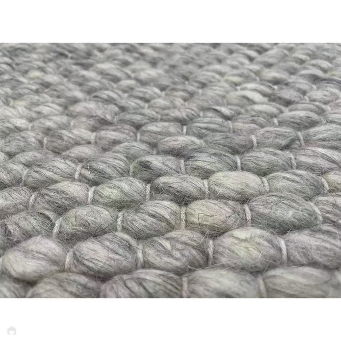 Savannah Modern Plain Mottled Beaded Pebble Chunky Hand-Woven Textured Felted Wool Yarn Looped Pile Cream/Grey Rug-Melrose-Rug Love - The Most Loved Rug Store