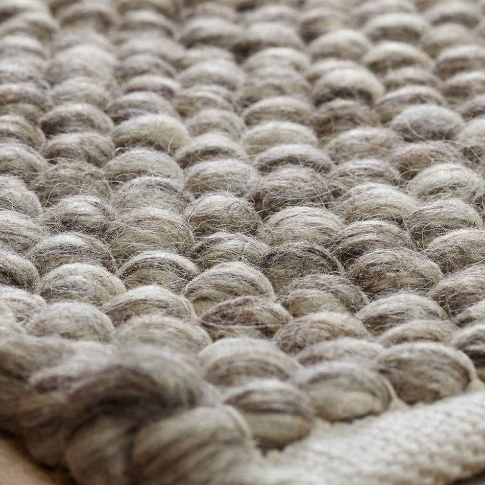 Wool Looped Rug On Sale Savannah Modern Plain Mottled Beaded Pebble Hand-Woven Textured ...