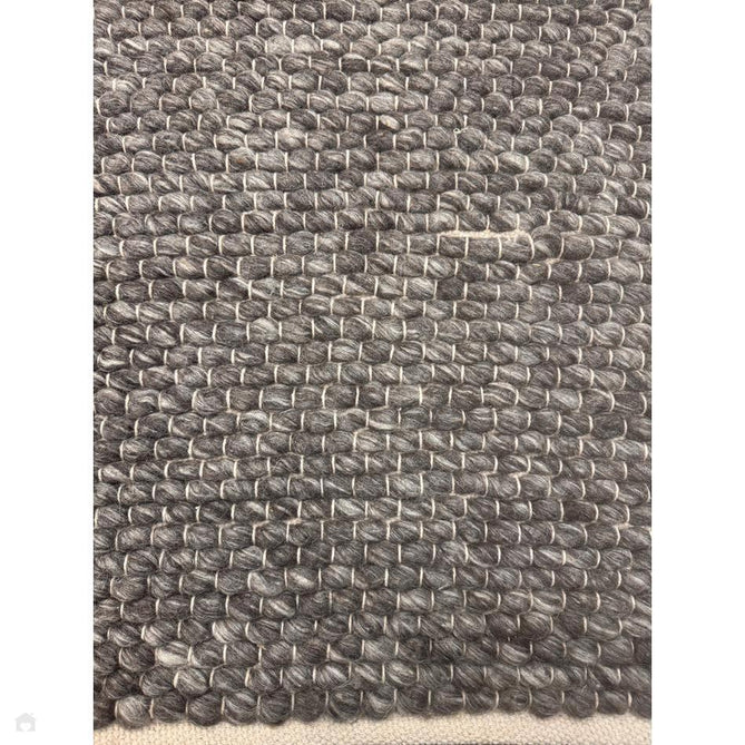 Savannah Modern Plain Mottled Beaded Pebble Hand-Woven Textured Wool Flat-Pile Charcoal Rug-Oriental Weavers-Rug Love - The Most Loved Rug Store