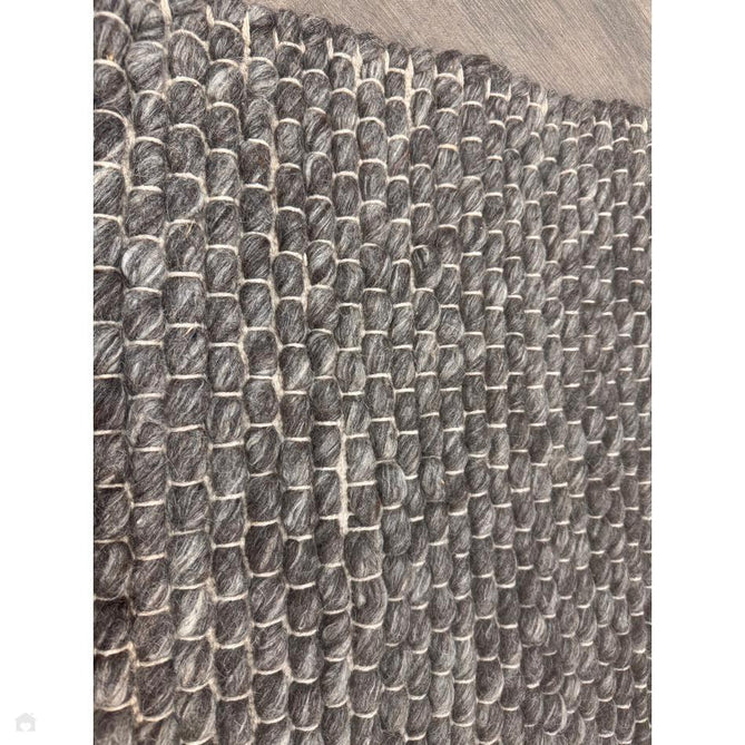 Savannah Modern Plain Mottled Beaded Pebble Hand-Woven Textured Wool Flat-Pile Charcoal Rug-Oriental Weavers-Rug Love - The Most Loved Rug Store
