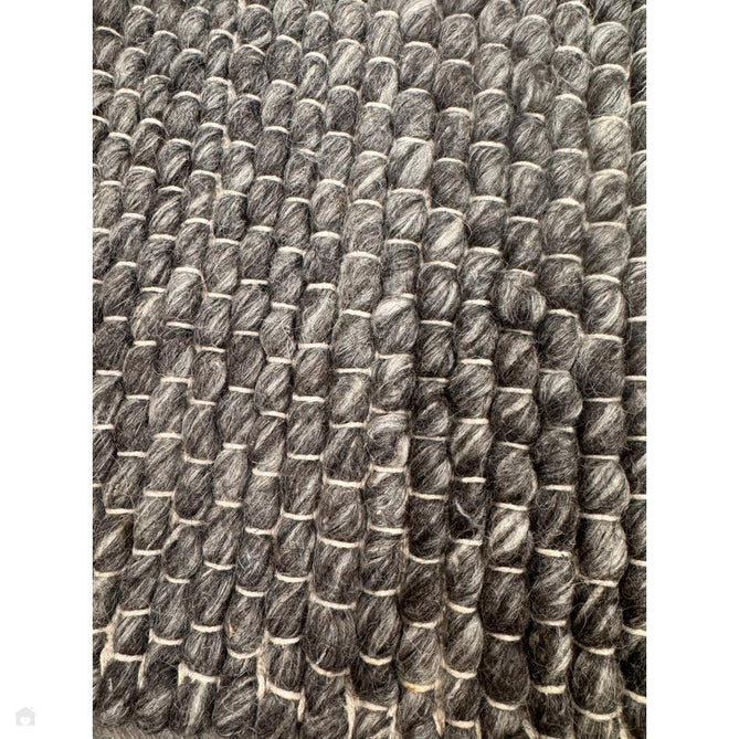 Savannah Modern Plain Mottled Beaded Pebble Hand-Woven Textured Wool Flat-Pile Charcoal Rug-Oriental Weavers-Rug Love - The Most Loved Rug Store