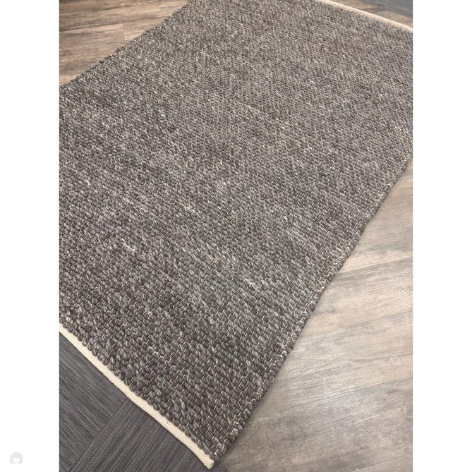 Savannah Modern Plain Mottled Beaded Pebble Hand-Woven Textured Wool Flat-Pile Charcoal Rug-Oriental Weavers-Rug Love - The Most Loved Rug Store