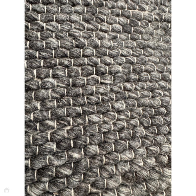 Savannah Modern Plain Mottled Beaded Pebble Hand-Woven Textured Wool Flat-Pile Charcoal Rug-Oriental Weavers-Rug Love - The Most Loved Rug Store