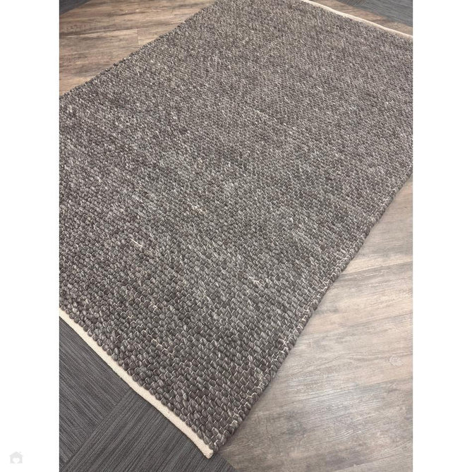 Savannah Modern Plain Mottled Beaded Pebble Hand-Woven Textured Wool Flat-Pile Charcoal Rug-Oriental Weavers-Rug Love - The Most Loved Rug Store