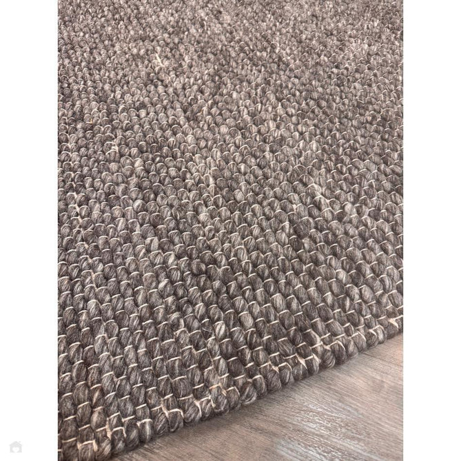 Savannah Modern Plain Mottled Beaded Pebble Hand-Woven Textured Wool Flat-Pile Charcoal Rug-Oriental Weavers-Rug Love - The Most Loved Rug Store