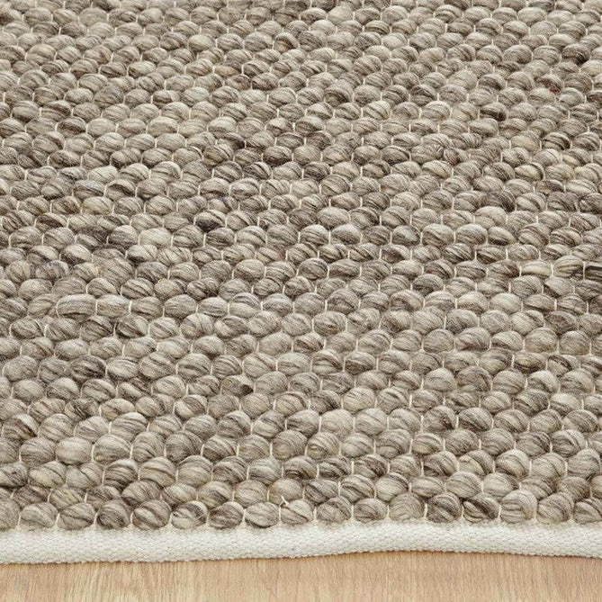 Savannah Modern Plain Mottled Beaded Pebble Hand-Woven Textured Wool Flat-Pile Taupe Rug-Melrose-Rug Love - The Most Loved Rug Store
