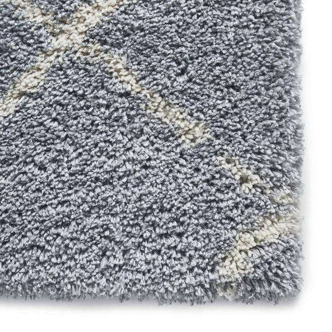 Scandi Berber G257 Modern Moroccan Berber Soft Plush Boho Shaggy Grey/Cream Rug-Think Rugs-Rug Love - The Most Loved Rug Store
