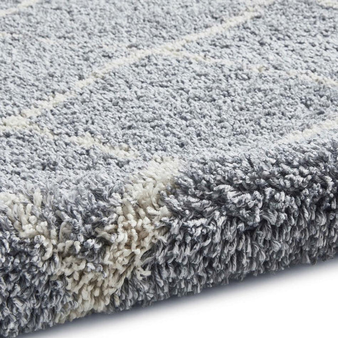 Scandi Berber G257 Modern Moroccan Berber Soft Plush Boho Shaggy Grey/Cream Rug-Think Rugs-Rug Love - The Most Loved Rug Store