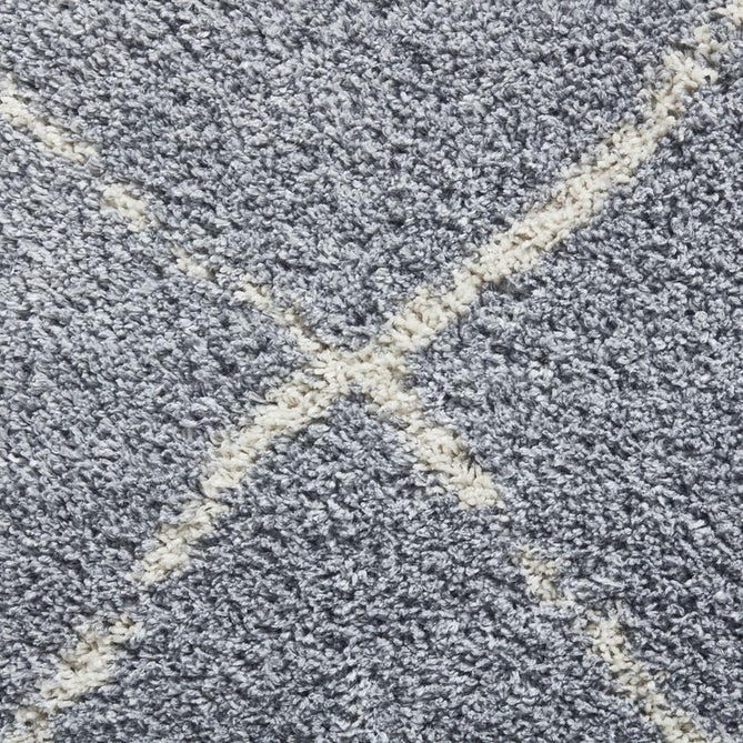 Scandi Berber G257 Modern Moroccan Berber Soft Plush Boho Shaggy Grey/Cream Rug-Think Rugs-Rug Love - The Most Loved Rug Store