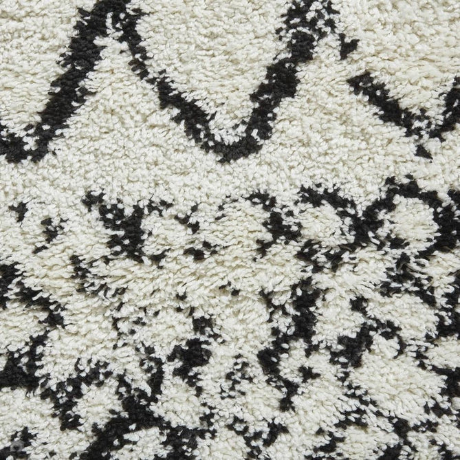 Scandi Berber G272 Modern Moroccan Berber Soft Plush Shaggy White/Black Rug-Think Rugs-Rug Love - The Most Loved Rug Store
