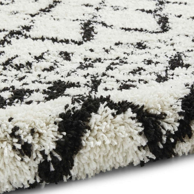 Scandi Berber G272 Modern Moroccan Berber Soft Plush Shaggy White/Black Rug-Think Rugs-Rug Love - The Most Loved Rug Store