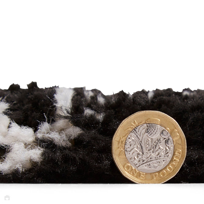 Scandi-Boho RL02 Modern Moroccan Berber Soft Plush Shaggy Black/Cream Rug-Rug Love Exclusive-Rug Love - The Most Loved Rug Store