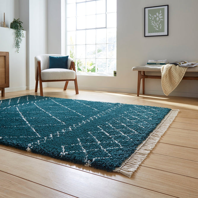Scandi-Boho RL02 Modern Moroccan Berber Soft Plush Shaggy Green Rug-Rug Love Exclusive-Rug Love - The Most Loved Rug Store