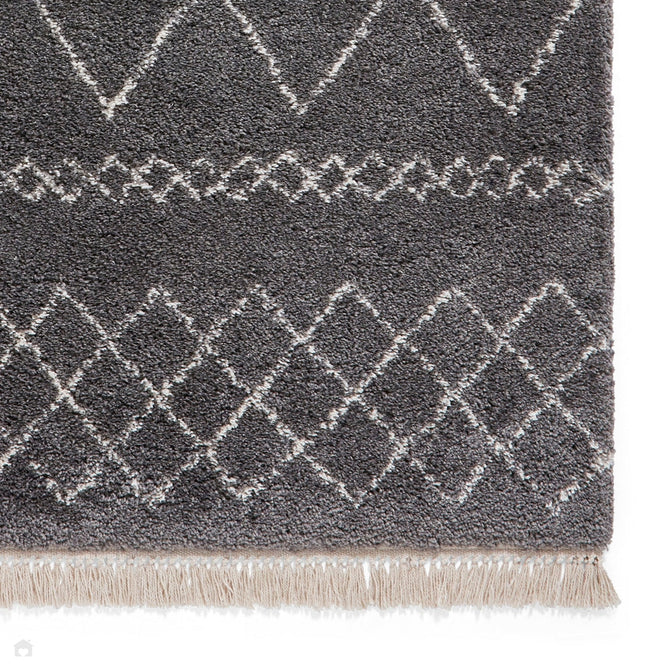 Scandi-Boho RL02 Modern Moroccan Berber Soft Plush Shaggy Grey Rug-Rug Love Exclusive-Rug Love - The Most Loved Rug Store