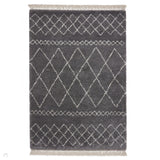Scandi-Boho RL02 Modern Moroccan Berber Soft Plush Shaggy Grey Rug