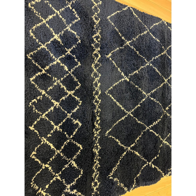 Scandi-Boho RL02 Modern Moroccan Berber Soft Plush Shaggy Navy Blue Rug-Rug Love Exclusive-Rug Love - The Most Loved Rug Store