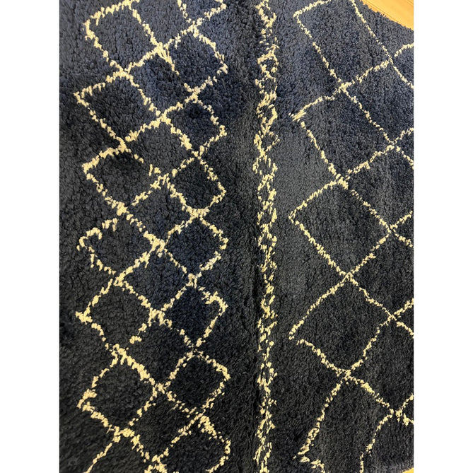 Scandi-Boho RL02 Modern Moroccan Berber Soft Plush Shaggy Navy Blue Rug-Rug Love Exclusive-Rug Love - The Most Loved Rug Store