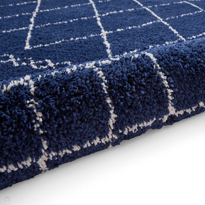 Scandi-Boho RL02 Modern Moroccan Berber Soft Plush Shaggy Navy Blue Rug-Rug Love Exclusive-Rug Love - The Most Loved Rug Store