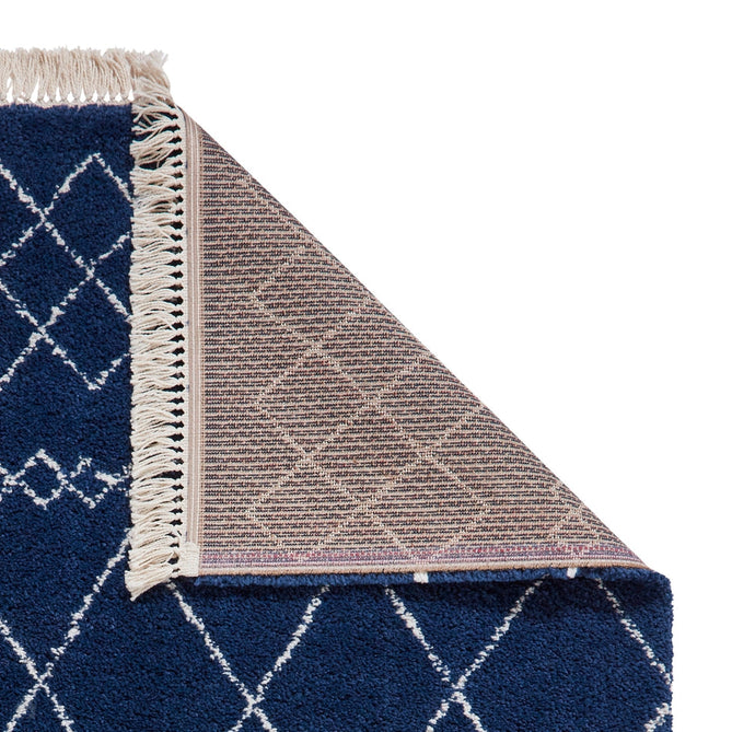 Scandi-Boho RL02 Modern Moroccan Berber Soft Plush Shaggy Navy Blue Rug-Rug Love Exclusive-Rug Love - The Most Loved Rug Store