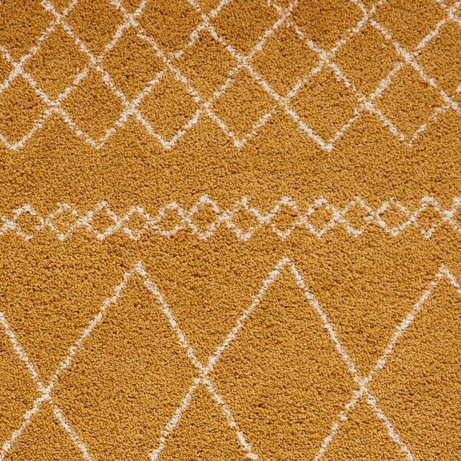 Scandi-Boho RL02 Modern Moroccan Berber Soft Plush Shaggy Ochre Rug 160x230cm-Shop Returns-Rug Love - The Most Loved Rug Store