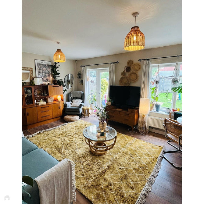 Scandi-Boho RL02 Modern Moroccan Berber Soft Plush Shaggy Ochre Rug-Rug Love Exclusive-Rug Love - The Most Loved Rug Store