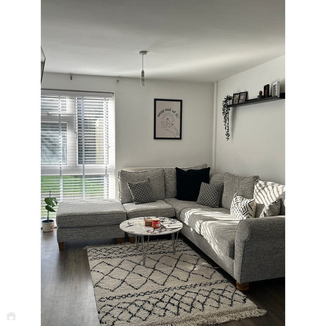 Scandi-Boho RL02 Modern Moroccan Berber Soft Plush Shaggy White/Black Rug-Rug Love Exclusive-Rug Love - The Most Loved Rug Store
