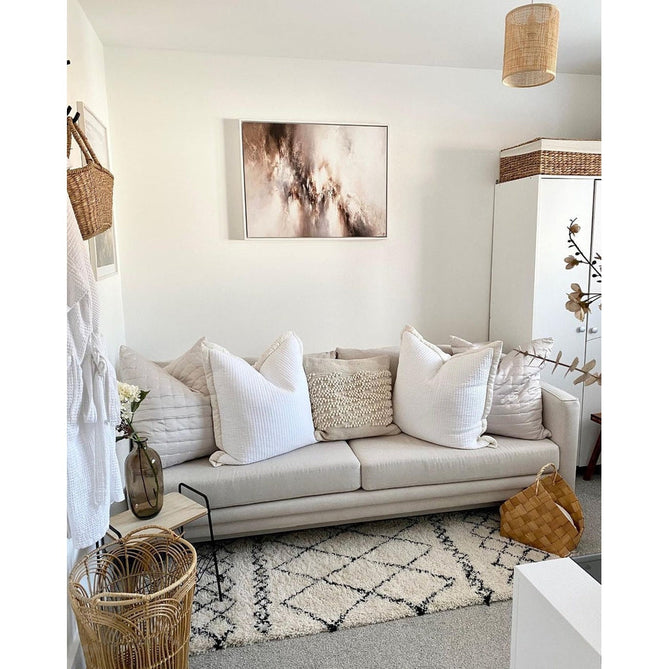 Scandi-Boho RL02 Modern Moroccan Berber Soft Plush Shaggy White/Black Rug-Rug Love Exclusive-Rug Love - The Most Loved Rug Store