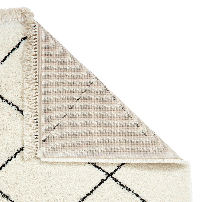 Scandi-Boho RL03 Modern Moroccan Berber Soft Plush Shaggy White/Black Rug-Rug Love Exclusive-Rug Love - The Most Loved Rug Store