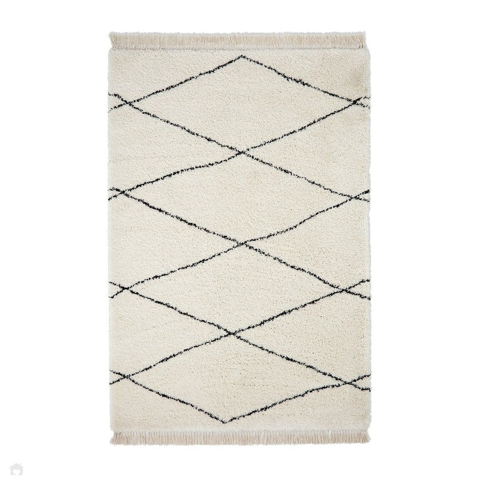 Scandi-Boho RL04 White/Black Rug 120 x 170 cm Lowest Price £99.00 | Rug ...