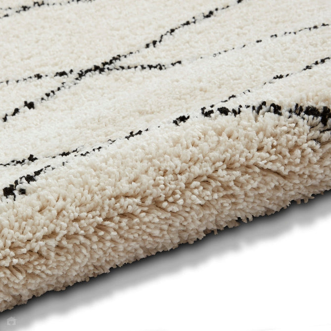 Scandi-Boho RL08 Modern Moroccan Berber Soft Plush Shaggy White/Black Rug-Rug Love Exclusive-Rug Love - The Most Loved Rug Store
