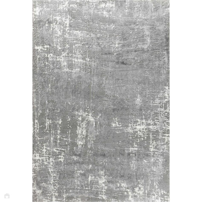 Serenity 205 SRN05 Modern Abstract Subtle Linear Painterly Grid Distressed Metallic Shimmer Soft Textured Hi-Lo Polyblend Short Pile Cool Grey/Steel Grey/Soft Silver/Charcoal/Ivory Rug-Desire Rugs-Rug Love - The Most Loved Rug Store