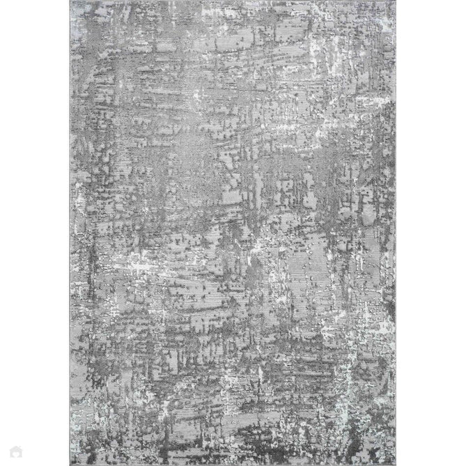 Serenity 205 SRN05 Modern Abstract Subtle Linear Painterly Grid Distressed Metallic Shimmer Soft Textured Hi-Lo Polyblend Short Pile Cool Grey/Steel Grey/Soft Silver/Charcoal/Ivory Rug-Desire Rugs-Rug Love - The Most Loved Rug Store