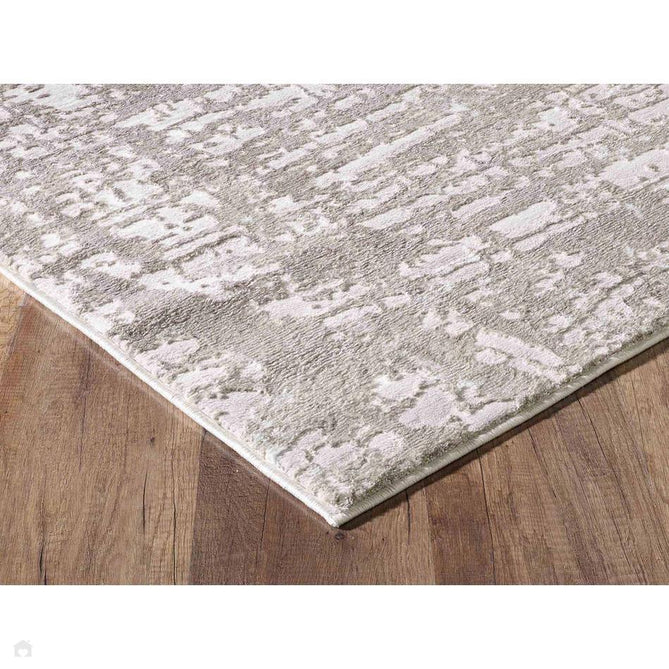 Serenity 205 SRN05 Modern Abstract Subtle Linear Painterly Grid Distressed Metallic Shimmer Soft Textured Hi-Lo Polyblend Short Pile Stone Beige/Taupe/Ivory/Pale Grey/Light Cream Rug-Desire Rugs-Rug Love - The Most Loved Rug Store