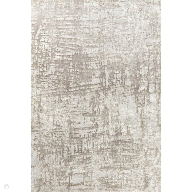 Serenity 205 SRN05 Modern Abstract Subtle Linear Painterly Grid Distressed Metallic Shimmer Soft Textured Hi-Lo Polyblend Short Pile Stone Beige/Taupe/Ivory/Pale Grey/Light Cream Rug-Desire Rugs-Rug Love - The Most Loved Rug Store
