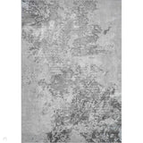 Serenity 271 SRN71 Modern Abstract Distressed Metallic Shimmer Soft Textured Hi-Lo Polyblend Short Pile Mid Grey/Charcoal/Silver/Pale Grey/Steel Blue-Grey Rug