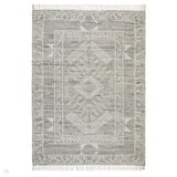 Serenity Traditional Distressed Jute & Wool Mix Flat-Pile Grey/Grey Rug