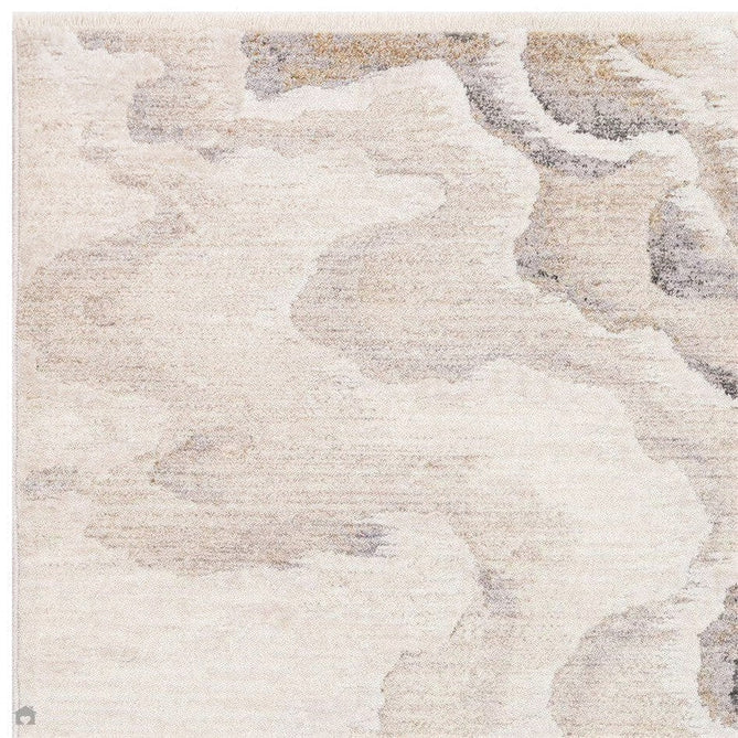 Seville 02 Setas Modern Abstract Distressed Hi-Low Textured Soft-Touch Space-Dyed Polyester Low Profile Short Pile Beige/Natural/Cream/Grey/Multi Rug-Asiatic Carpets-Rug Love - The Most Loved Rug Store