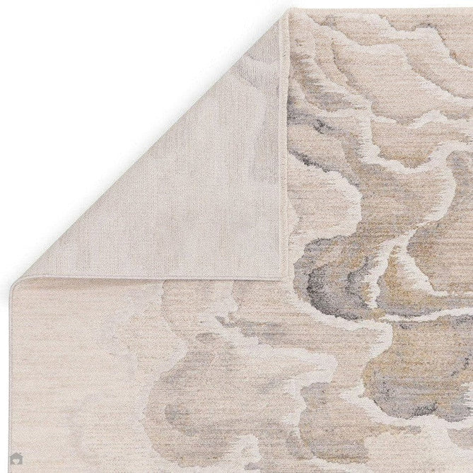 Seville 02 Setas Modern Abstract Distressed Hi-Low Textured Soft-Touch Space-Dyed Polyester Low Profile Short Pile Beige/Natural/Cream/Grey/Multi Rug-Asiatic Carpets-Rug Love - The Most Loved Rug Store