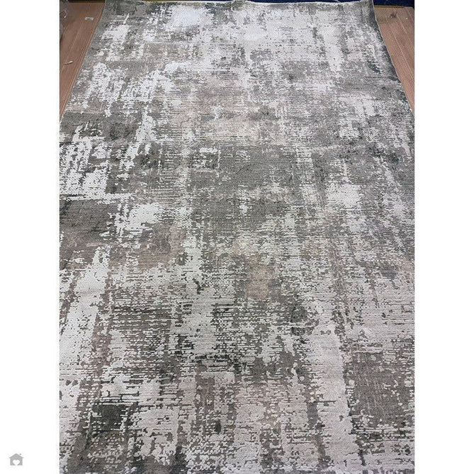 Seville 03 Olite Modern Abstract Distressed Hi-Low Textured Soft-Touch Space-Dyed Polyester Low Profile Short Pile Beige/Grey/Cream Rug-Asiatic Carpets-Rug Love - The Most Loved Rug Store
