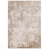 Seville 05 Nasrid Modern Abstract Distressed Hi-Low Textured Space-Dyed Polyester Flatweave Beige/Natural/Cream/Grey/Multi Rug
