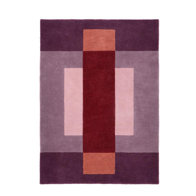 Sienna Block Purple/Rust/Red/Terracotta Rug