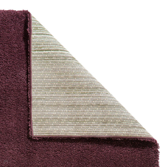 Sierra 9000 Plush Soft High-Density Stain-Resistant Plain Textured Polypropylene Shaggy Aubergine Purple Rug-Think Rugs-Rug Love - The Most Loved Rug Store
