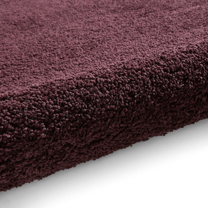 Sierra 9000 Plush Soft High-Density Stain-Resistant Plain Textured Polypropylene Shaggy Aubergine Purple Rug-Think Rugs-Rug Love - The Most Loved Rug Store