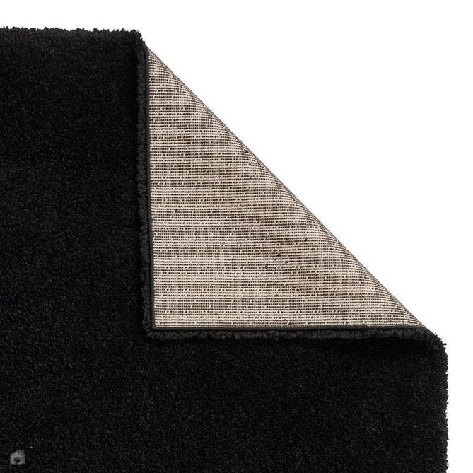 Sierra 9000 Plush Soft High-Density Stain-Resistant Plain Textured Polypropylene Shaggy Black Rug-Think Rugs-Rug Love - The Most Loved Rug Store