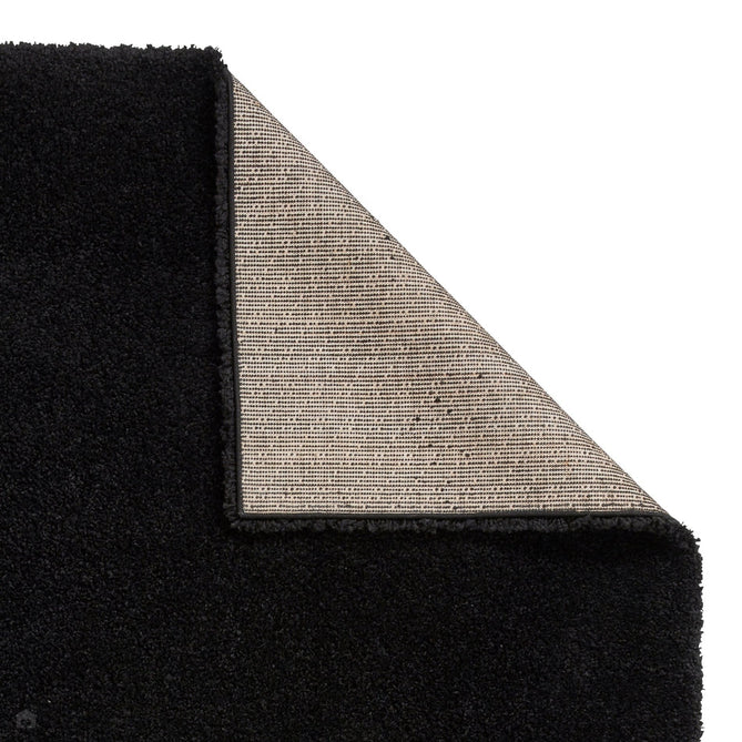 Sierra 9000 Plush Soft High-Density Stain-Resistant Plain Textured Polypropylene Shaggy Black Rug-Think Rugs-Rug Love - The Most Loved Rug Store
