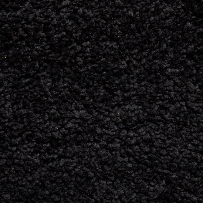 Sierra 9000 Plush Soft High-Density Stain-Resistant Plain Textured Polypropylene Shaggy Black Rug-Think Rugs-Rug Love - The Most Loved Rug Store