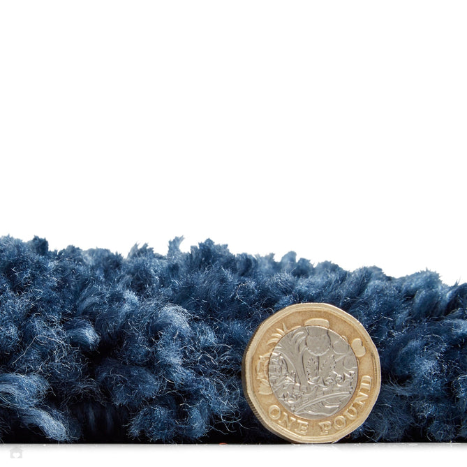 Sierra 9000 Plush Soft High-Density Stain-Resistant Plain Textured Polypropylene Shaggy Dark Blue Rug-Think Rugs-Rug Love - The Most Loved Rug Store