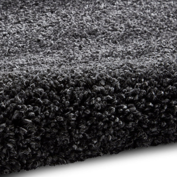 Sierra 9000 Plush Soft High-Density Stain-Resistant Plain Textured Polypropylene Shaggy Dark Grey Rug-Think Rugs-Rug Love - The Most Loved Rug Store