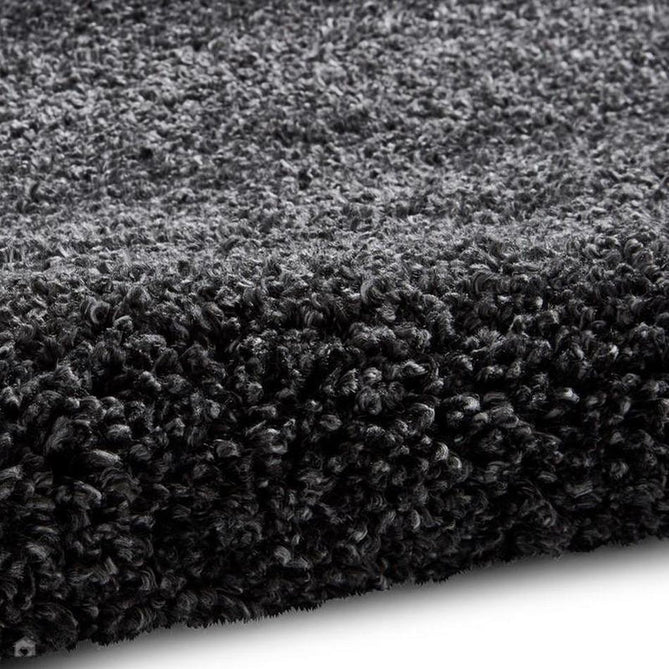 Sierra 9000 Plush Soft High-Density Stain-Resistant Plain Textured Polypropylene Shaggy Dark Grey Rug-Think Rugs-Rug Love - The Most Loved Rug Store