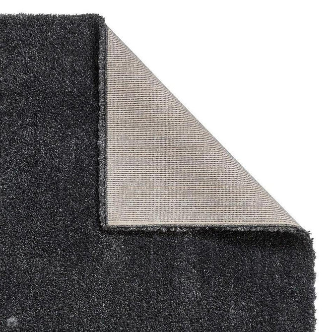 Sierra 9000 Plush Soft High-Density Stain-Resistant Plain Textured Polypropylene Shaggy Dark Grey Rug-Think Rugs-Rug Love - The Most Loved Rug Store